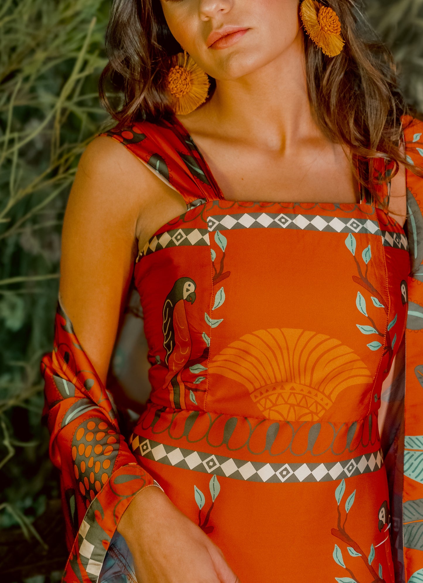 Vestido Sedas de la Jungla - Terracota