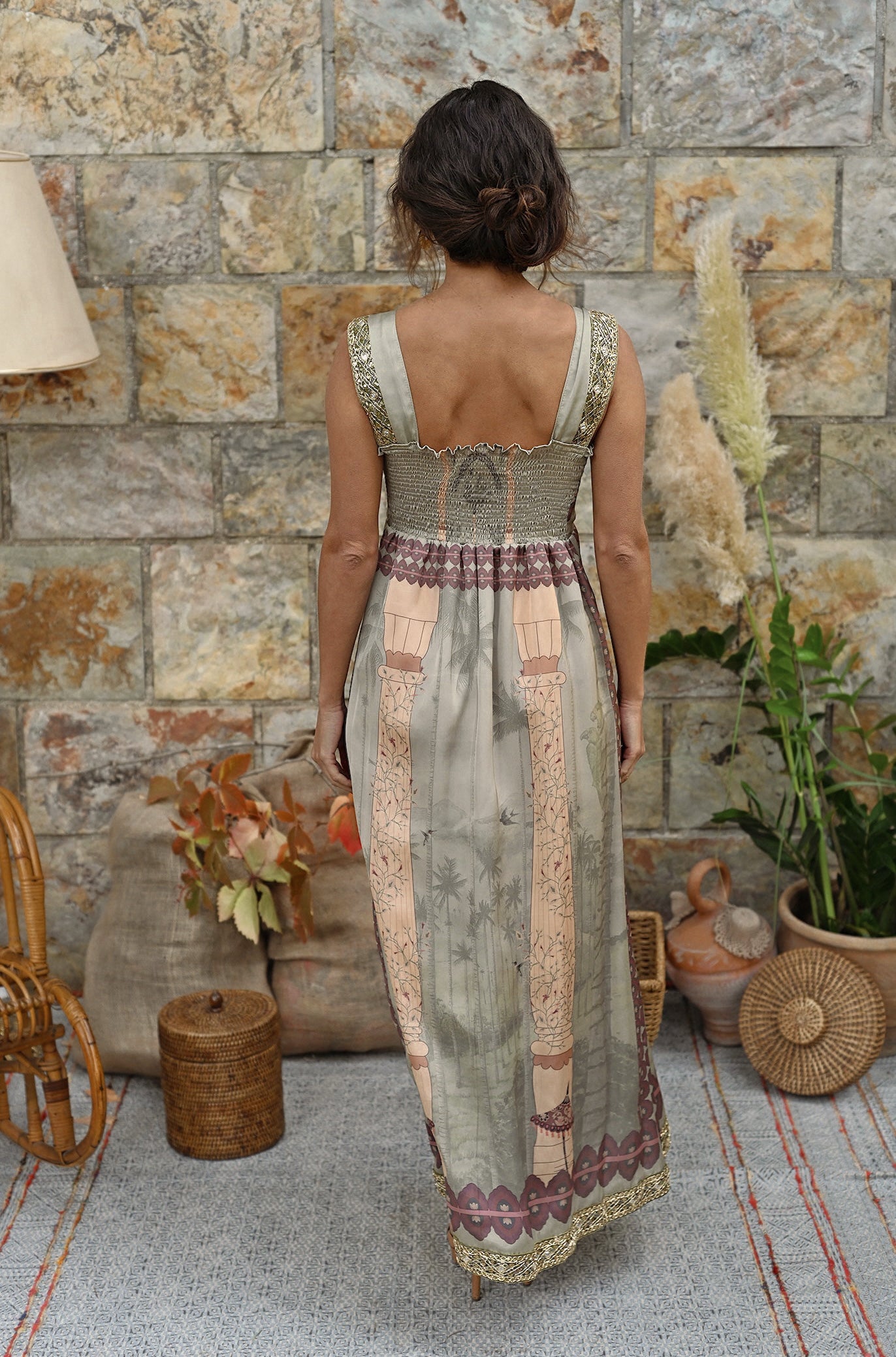 Vestido Canto de Helecho Pistacho