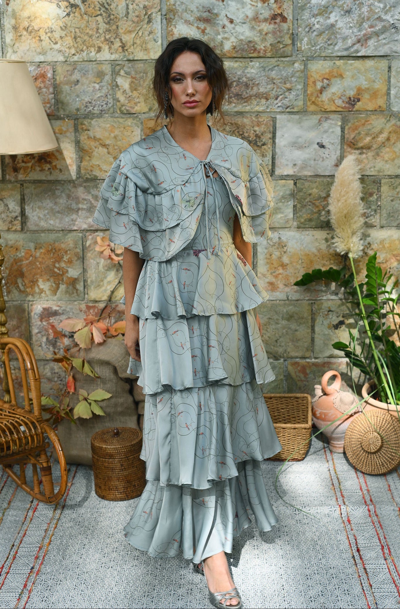 Capa Danza Silvestre - azul celeste