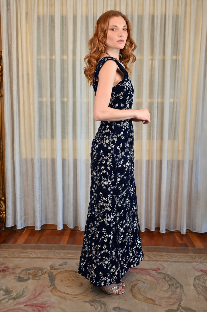 Vestido Ave Encantada Azul