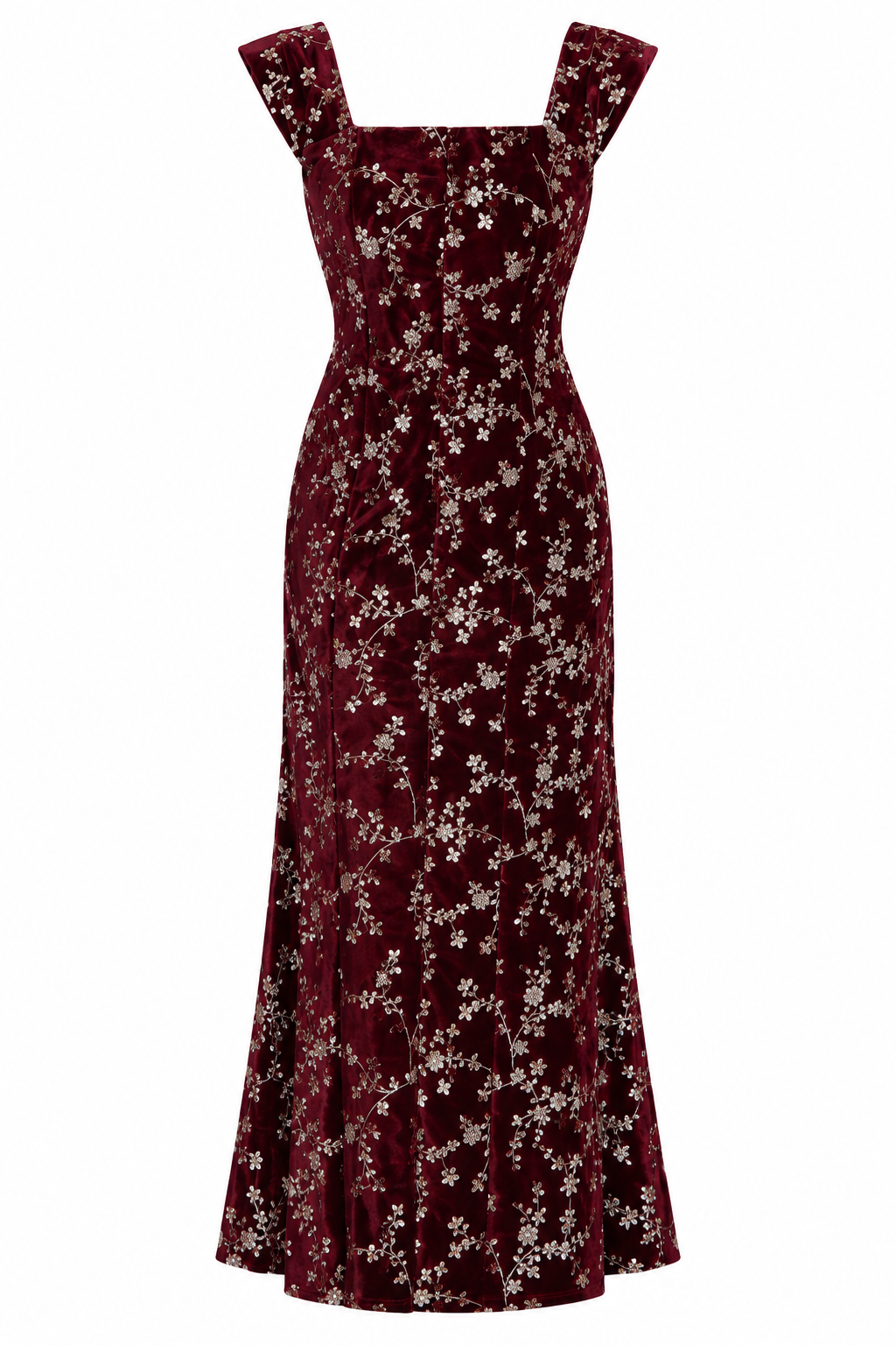 Vestido Ave Encantada Burdeos