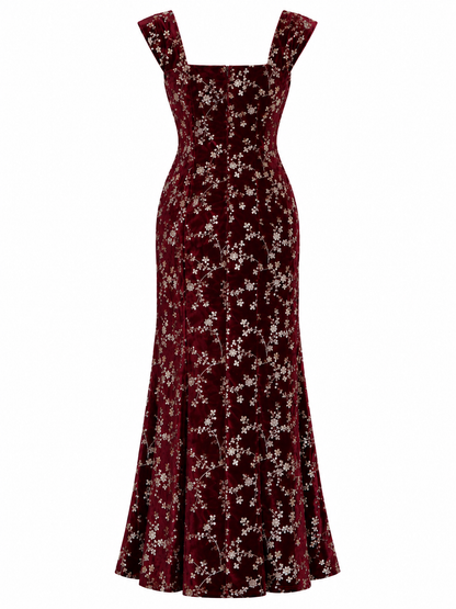 Vestido Ave Encantada Burdeos