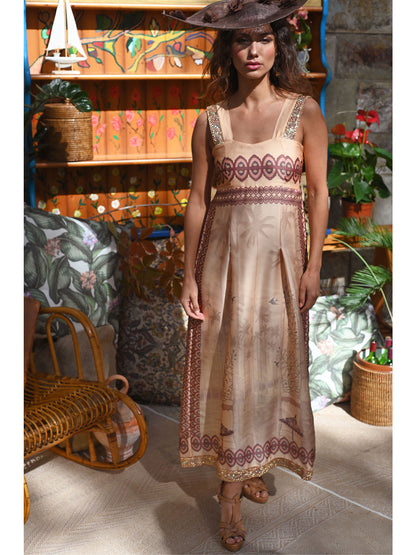 Vestido Canto de Helecho melocotón