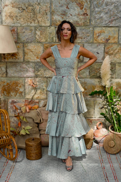 Vestido Tucán Azul celeste