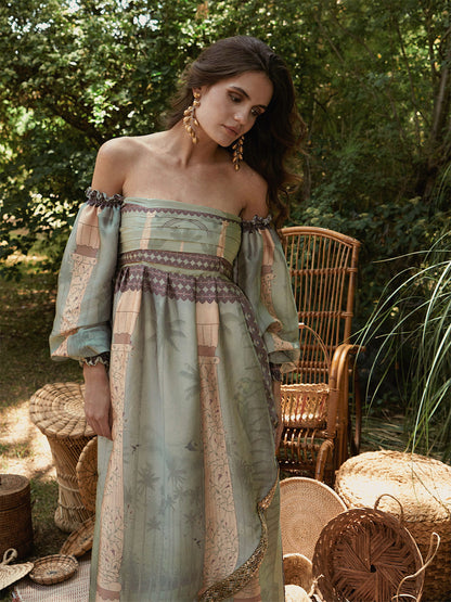 Vestido Suspendido en el tiempo - pistacho