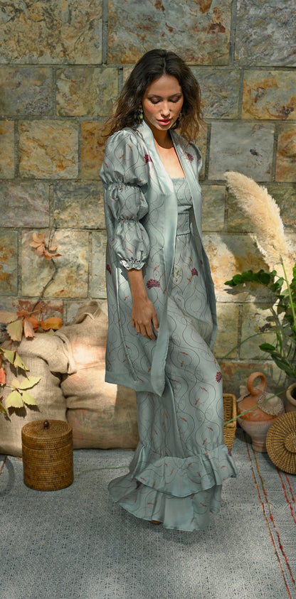 Kimono Susurro en las Alturas Azul celeste