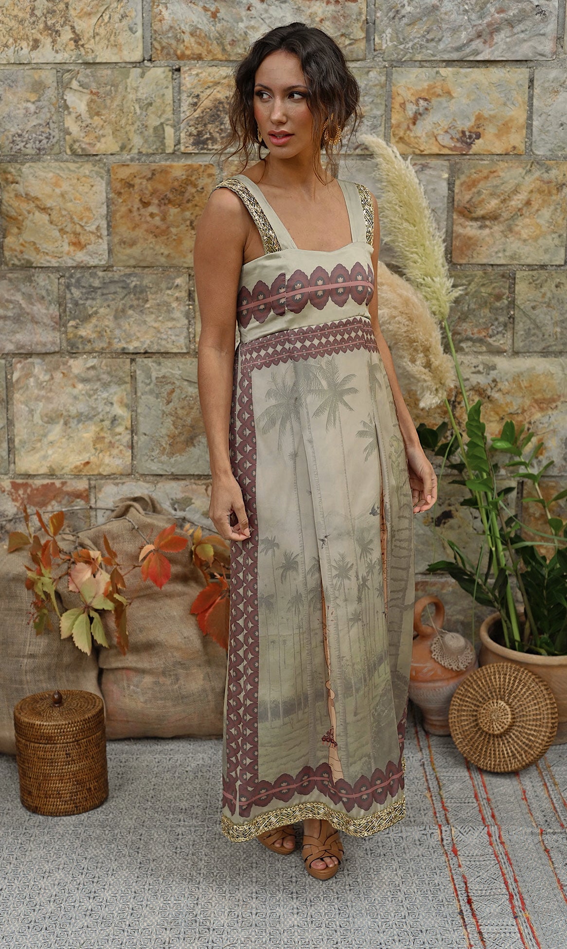 Vestido Canto de Helecho Pistacho