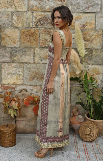 Vestido Canto de Helecho Pistacho