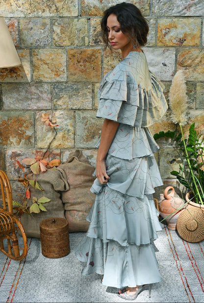 Capa Danza Silvestre - azul celeste