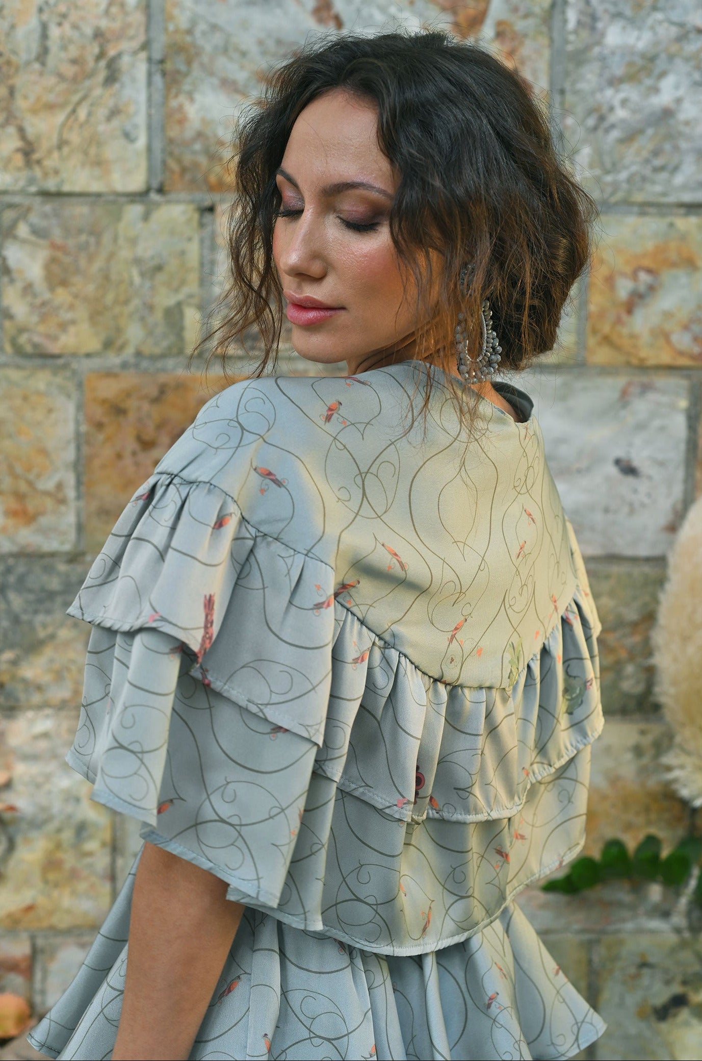 Capa Danza Silvestre - azul celeste