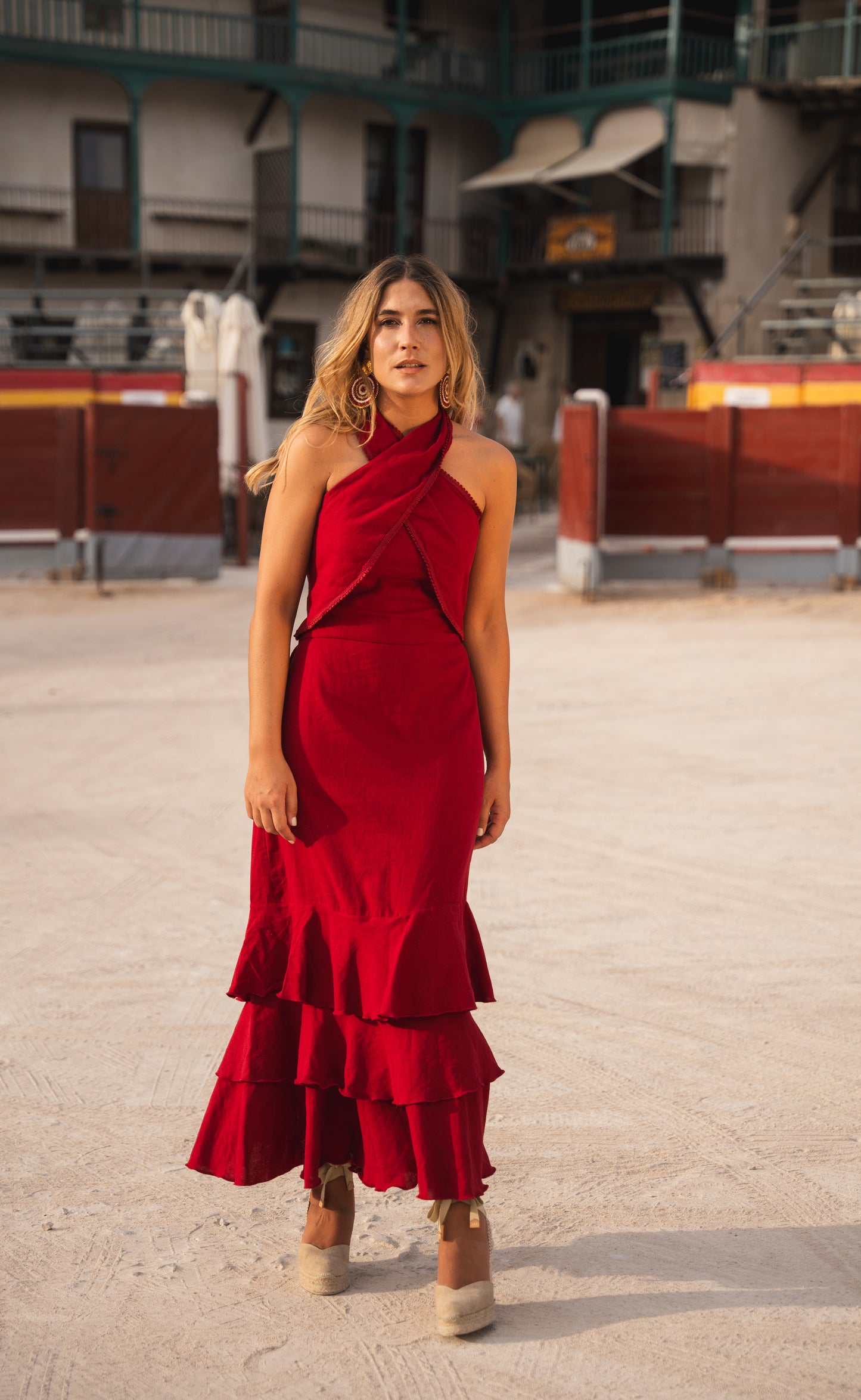 Vestido Boleros Vino Tinto