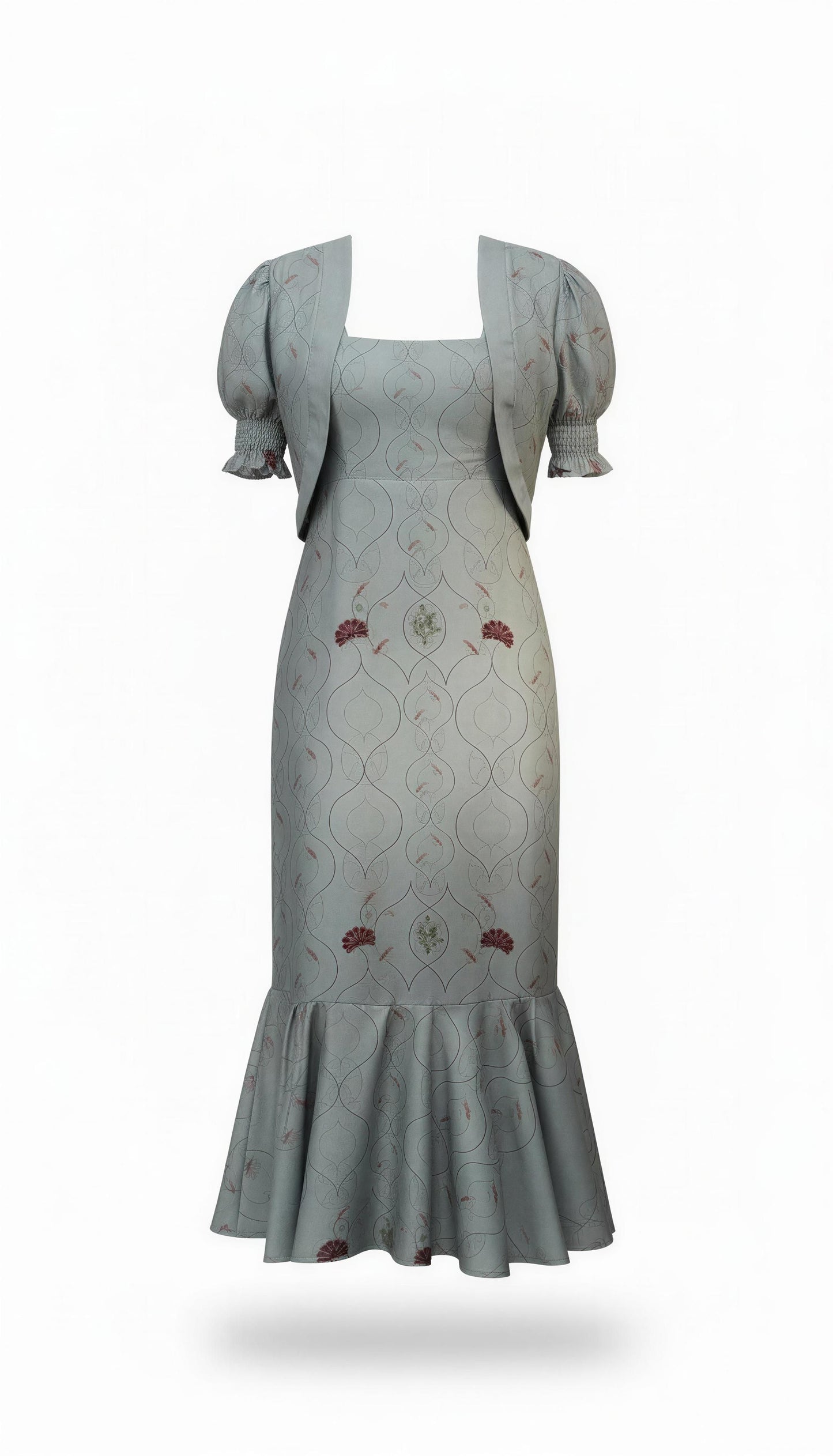 Kimono corto Brisa de Atardecer Azul celeste